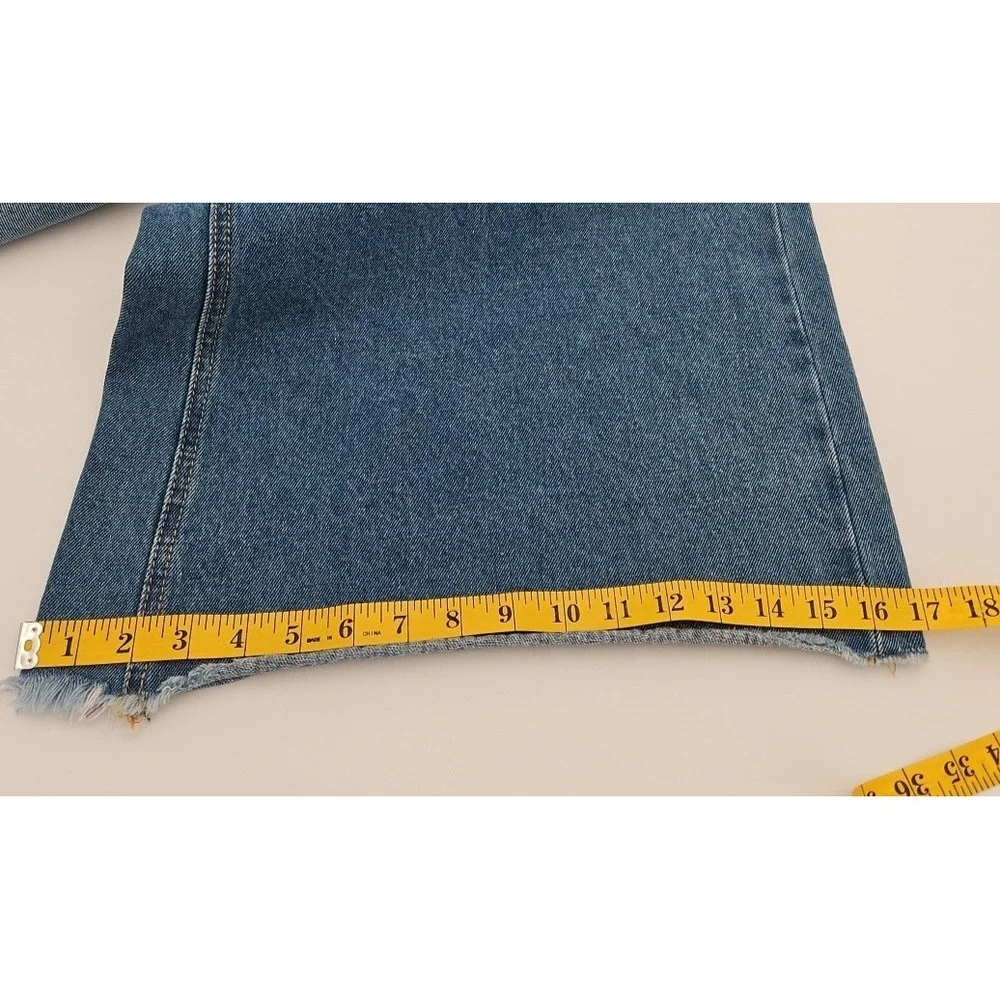 Blank PAIGE Denim Collection High‎ Rise Wide Leg 32 Inch BelL Jeans W/Large *EUC